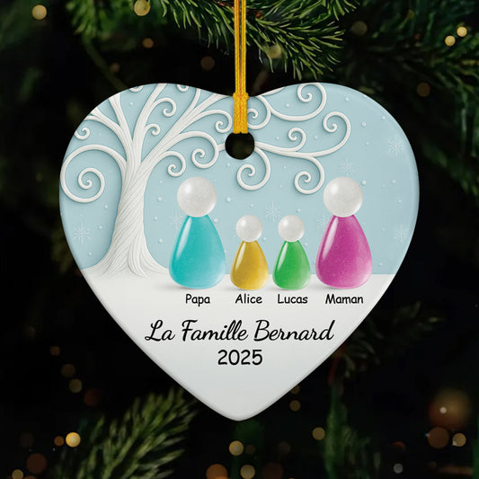 6397OFR1 effet dimpression 3d ornement noel ceramique personnalise notre famille verre de mer 6397o3lni_1