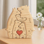 6403QFR2 puzzle en bois personnalise pour parents et grands parents famille ours a noel 6403q8hai
