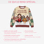 6405WFR5 pull de noel moche personnalise juste une fille qui aime son chien 6405wtvzc