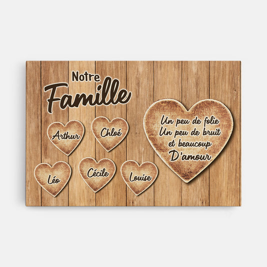 6413CFR1 toile personnalisee notre famille avec coeur 6413c6tai_b138b8a6 25d3 4cdb 9c6d f2a7e7c25c9c