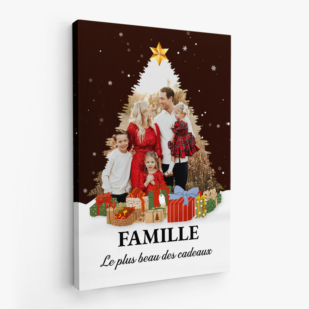 6419CFR2 toile photo famille personnalisee un peu de bruit beaucoup d_amour 6419c6hai