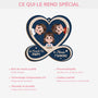 6423OFR4 ornement en bois a 2 couches personnalise la bande de mamie papy avec coeur 6423o6kmb