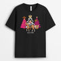 6431AFR1 t shirt noel personnalise pour femme une fille et son cheval 6431a3mau