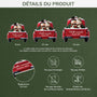 6447OFR3 effet dimpression 3d ornement acrylique personnalise couple bonhomme de neige et camion rouge 6447otq5g