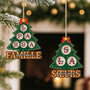 6457OFR2 ornement en bois a 1 couche personnalise freres et soeurs avec sapin de noel 6457o3qci