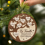 6469OFR2 ornement noel en bois a 2 couches personnalise la famille 6469o3zmi