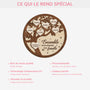 6469OFR4 ornement noel en bois a 2 couches personnalise la famille 6469o3zmi