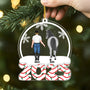 6490OFR2 ornement noel acrylique personnalise moi et mon cheval 6490o3l0u