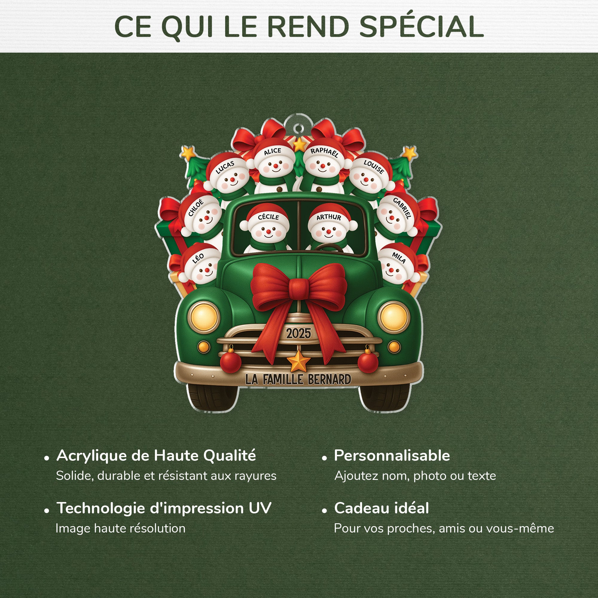 6492OFR4 ornement acrylique personnalise voyage de noel en famille 6492o8pmi