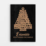6538CFR1 toile personnalisee famille ensemble avec sapin de noel 6538c8zni