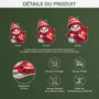 6543OFR3 effet dimpression 3d ornement acrylique personnalise boule rouge de noel enfant 6543okzck