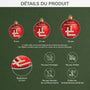 6568OFR3 effet dimpression 3d ornement acrylique personnalise famille et fratrie boule de noel avec mots croises 6568o8zqi