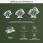 6583OFR3 effet dimpression 3d ornement noel acrylique personnalise couple notre mariage 6583o