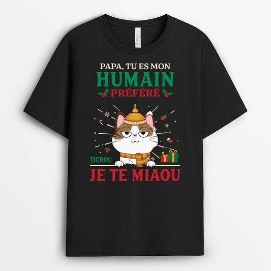 6588AFR1 t shirt personnalise de noel humain prefere de chat 6588aklmd_1_d572ebbd 01b0 47ea 9cfd 3ae7cc4ed96b