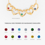 6617JFR4 collier personnalise pierre de naissance avec pendentif coeur pour femmehomme petits coeurs 6617j0t5a