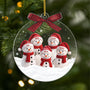 6624OFR1 ornement noel acrylique personnalise famille petit bonhomme de neige 6624o3zai