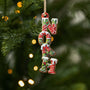 6626OFR1 ornement de noel en bois a 1 couche acrylique personnalise lettre de prenom biscuit 6626o3m5a