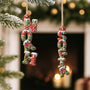 6626OFR2 ornement de noel en bois a 1 couche acrylique personnalise lettre de prenom biscuit 6626o3m5a