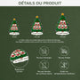 6632OFR3 ornement acrylique personnalise famille sapin de noel avec bonhomme de neige 6632o3twi