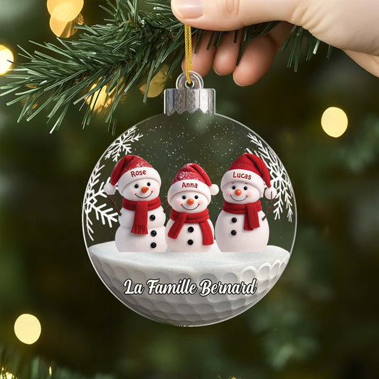 6636OFR1 ornement noel acrylique personnalise famille avec bonhomme de neige 6636o3l5i_2