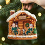 6638OFR2 effet dimpression 3d ornement noel acrylique personnalise couple toi  moi et le chat 6638otyad