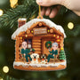6638OFR2 effet dimpression 3d ornement noel acrylique personnalise couple toi  moi et le chien 6638otyac