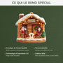 6638OFR4 effet dimpression 3d ornement noel acrylique personnalise couple toi  moi et le chien 6638otyac