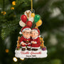 6640OFR1 effet dimpression 3d ornement acrylique personnalise vieillir ensemble couple pere noel 6640ot5tg