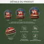 6644OFR3 effet dimpression 3d ornement noel acrylique personnalise couple vieillir ensemble dans boule a neige 6644otz5g