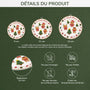 6645OFR3 effet dimpression 3d ornement acrylique personnalise famille biscuit de noel 6645okm5i