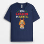 6651AFR2 t shirt personnalise chien de noel 99  coquin 6651akxmc