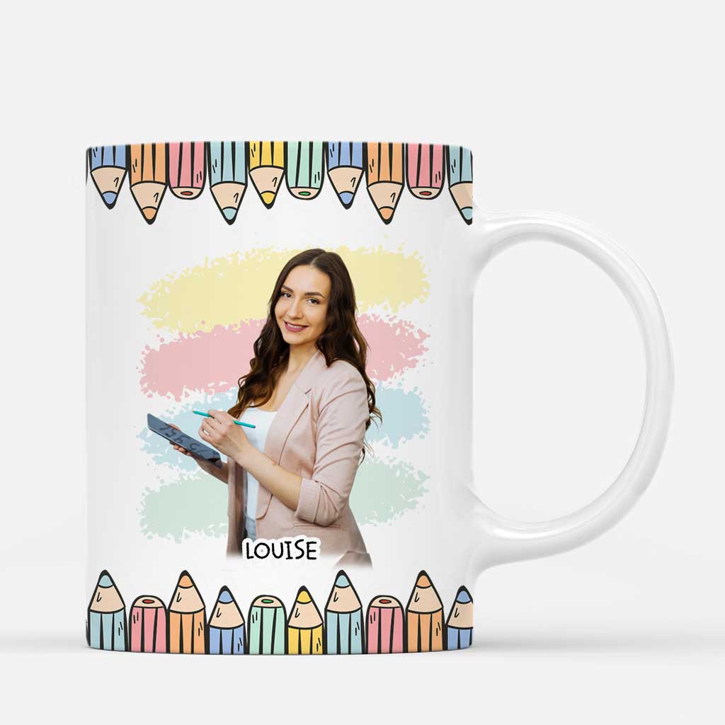 6667MFR3 mug personnalise professeur grand coeur pour enseigner aux petits esprits 6667mktwt