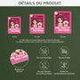 6669OFR3 effet dimpression 3d ornement de noel acrylique personnalise une fille et son chien 6669okzac