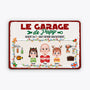 6700EFR1 plaque en metal personnalisee de noel le garage de papa papy 6700ek6ab1