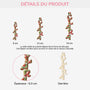 6708OFR3 effet dimpression 3d ornement noel en bois a 1 couche personnalise les lettres de mon prenom 6708o8l5a