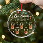 6712OFR2 ornement de noel en verre personnalise les rennes de papy mamie 6712o8pnb