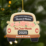 6713OFR1 effet dimpression 3d ornement noel acrylique personnalise couple pour mariage devenir monsieur et madame 6713oklcg_1