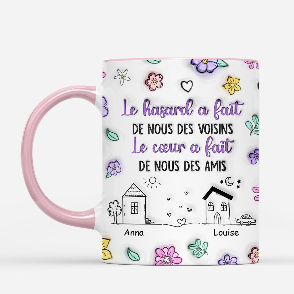 6717MFR2 effet dimpression 3d mug personnalise voisins et amis 6717m3ttf