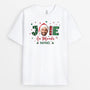 6722AFR1 t shirt personnalise avec photo pour noel joie au monde 6722a3tca