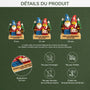 6728OFR3 effet dimpression 3d ornement noel acrylique personnalise vieillir ensemble couple lego 6728o3qmg