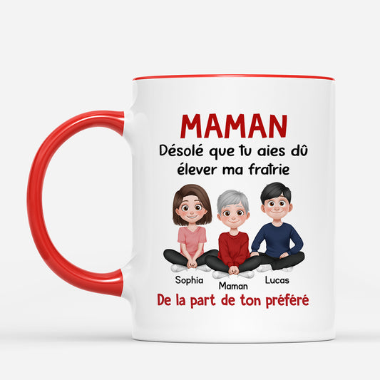 6737MFR2 mug personnalise humoristique desole papa 6737m6pmb