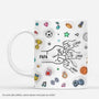 6746MFR1 effet dimpression 3d mug personnalise papypapa et enfants caping 6746m6pmb