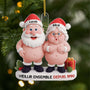 6747OFR1 effet dimpression 3d ornement noel acrylique personnalise vieillir ensemble avec couple style laine 6747o6z5g