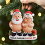 6747OFR2 effet dimpression 3d ornement noel acrylique personnalise vieillir ensemble avec couple style laine 6747o6z5g
