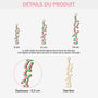 6750OFR3 effet dimpression 3d ornement en bois a 1 couche personnalise pour femmehomme lettre en canne de noel 6750okm5b