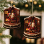 6751OFR2 effet dimpression 3d ornement noel en bois a 1 couche personnalise couple vieillir ensemble 6751ottmg