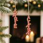 6754OFR2 effet dimpression 3d ornement en bois a 1 couche personnalise femmehomme lettre de prenom canne de noel rouge 6754otxnb