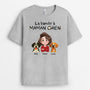 6762AFR2 t shirt personnalise chien la bande a papa chien 6762akt5c