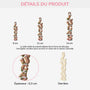 6771OFR3 effet dimpression 3d ornement en bois a 1 couche personnalise pour femmehomme lettres style de noel 6771o