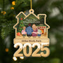 6776OFR1 ornement acrylique personnalise famille premier noel dans notre nouvelle maison 6776ot6ti